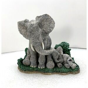 1998 The Hamilton Collection Wake‎ Up Michael Adams Sculpture Elephant Figurine